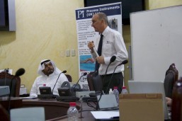 Alan presenting Pi's products in Saudi Arabia