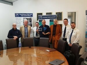 Pi’s Board of Directors with a 20th Anniversary Gift from Chemtrac