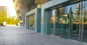 exterior of modern buildings
